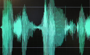 Title picture showing an audio analogue waveform